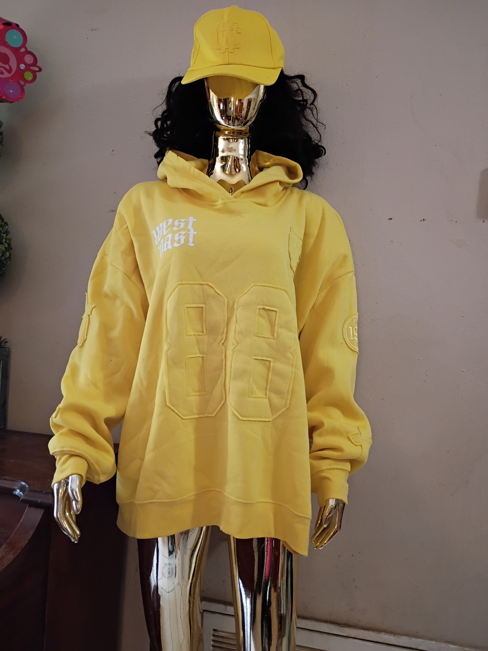 Theory Plush Yellow Jacket with Love Theory Label